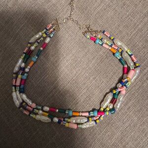 NWOT Bauble bar multicolored semiprecious custom layered necklace